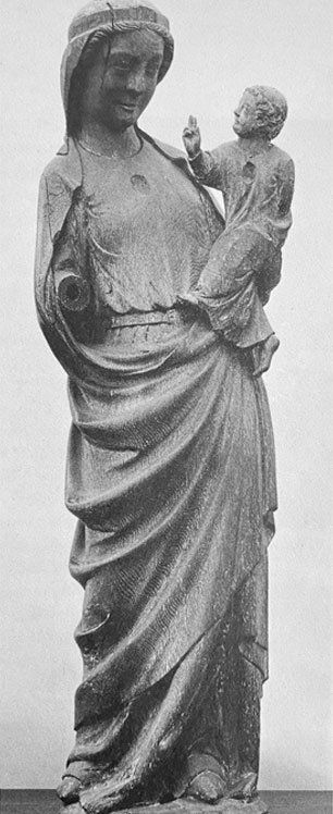 Stehende Muttergottes ehern. Brüssel, Sammlung Collard Bovy